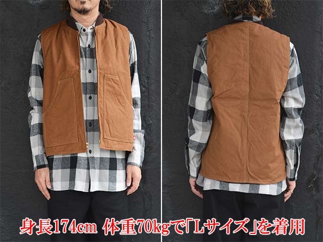 全2色【TUF-NUT/タフナッツ】「Cotton Duck Work Vest/コットンダック