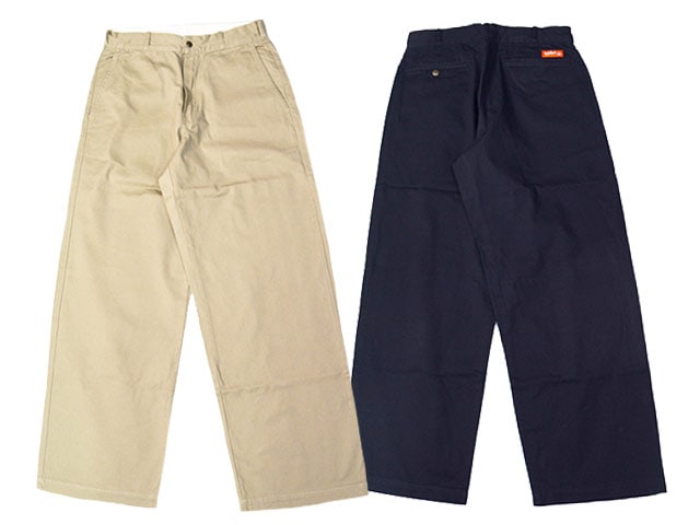 全2色【TUF-NUT/タフナッツ】「Cotton Twill Wide Work Trousers