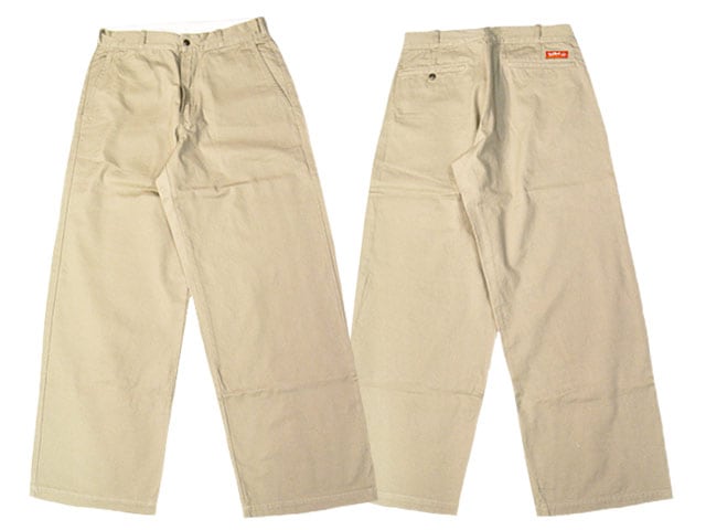 全2色【TUF-NUT/タフナッツ】「Cotton Twill Wide Work Trousers