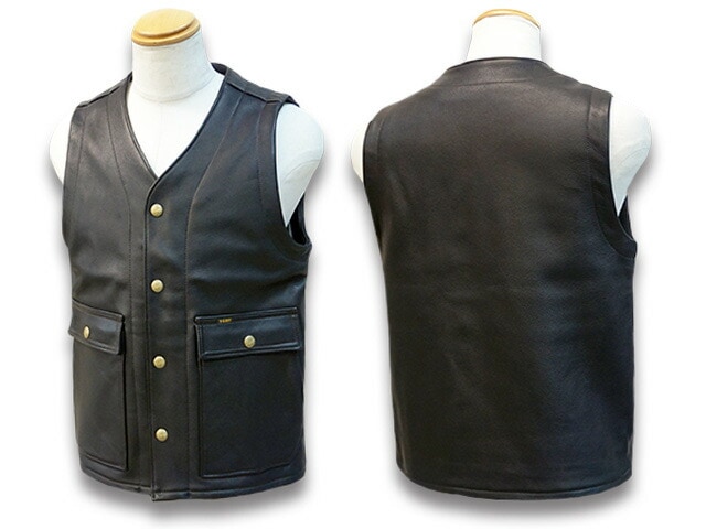 【TROPHY CLOTHING/トロフィークロージング】2024SS「Rancher Steerhide  Vest/ランチャーステアハイドベスト」(TR-YL07)【予約商品/2024年3-4月入荷予定】,