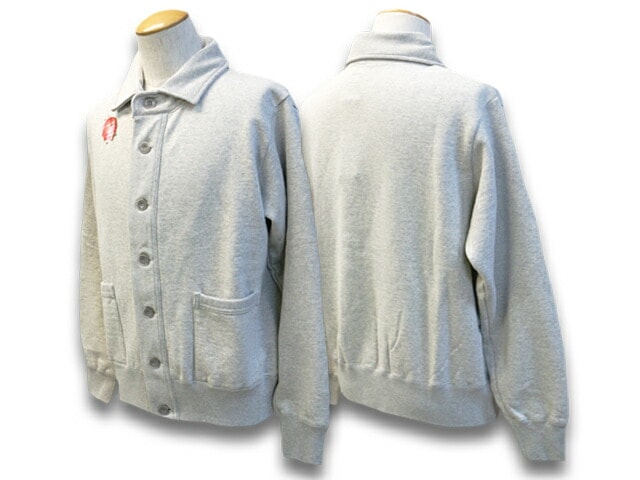 全2色【TROPHY CLOTHING/トロフィークロージング】2022AW「U.S Cotton Button Jacket  Sweat/U.Sコットンボタンジャケットスウェット」(TR22AW-208)(アメカジ/ハーレー/ホットロッド/東京インディアンズ/WOLF
