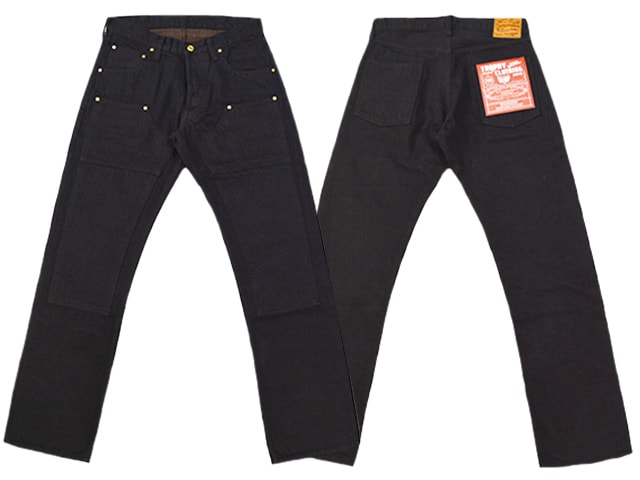 【TROPHY CLOTHING/トロフィークロージング】「Double Knee Narrow Blackie Denim  Pants/ダブルニーナローブラッキーデニムパンツ」(1908)-WOLF PACK