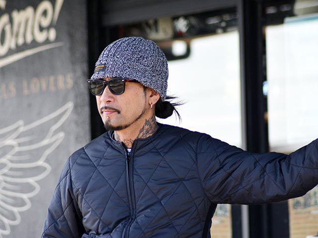 全3色【TROPHY CLOTHING/トロフィークロージング】2023AW「Low Gauge Knit  Cap/ローゲージニットキャップ」(TR23AW-703)(アメカジ/ハーレー/バイク/プレゼント/ホットロッド/インディアン/東京インディアンズ/WOLF  PACK/ウルフパック)-WOLF 