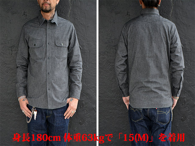 【TROPHY CLOTHING/トロフィークロージング】2023SS「Deluxe Covert L/S  Shirts/デラックスコバートロングスリーブシャツ」(TR23SS-401)(ホイールズアパレル/アメカジ/ハーレー/バイク/ホットロッド/東京インディアンズ/WOLF 