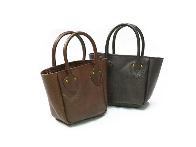 全2色【vasco/ヴァスコ】「Leather Old Tote Bag”Small”/レザー