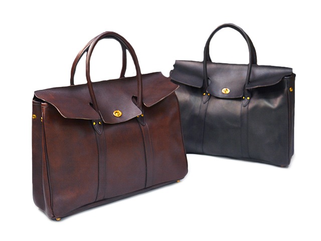 全2色【vasco/ヴァスコ】「Leather Saddle Tote Bag/レザーサドル