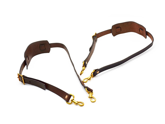 全2色【vasco/ヴァスコ】「Leather Shoulder Strap/レザーショルダー