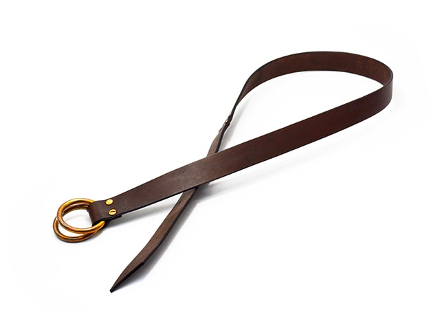 全2色【vasco/ヴァスコ】「Leather Ring Belt/レザーリングベルト」(VS