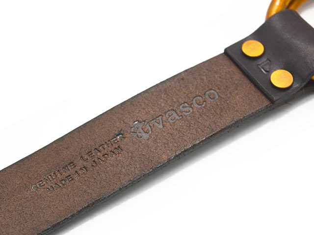 全2色【vasco/ヴァスコ】「Leather Ring Belt/レザーリングベルト」(VS