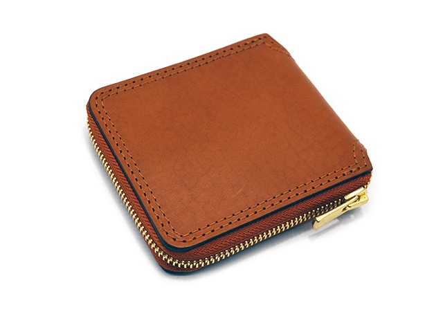 全3色【vasco/ヴァスコ】「Leather Voyage Round Zip Short Wallet
