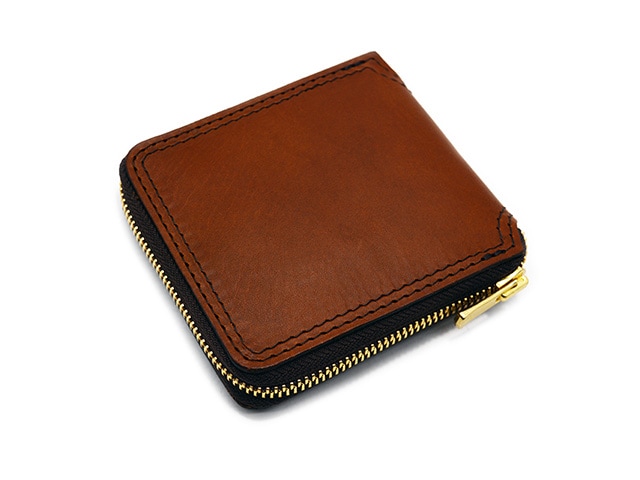 全3色【vasco/ヴァスコ】「Leather Voyage Round Zip Short Wallet