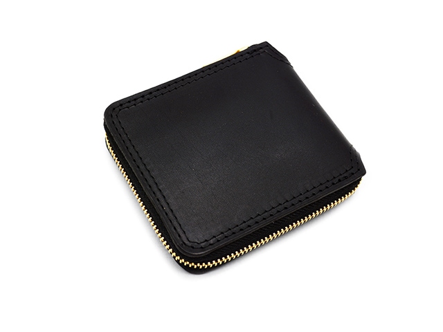 全3色【vasco/ヴァスコ】「Leather Voyage Round Zip Short Wallet