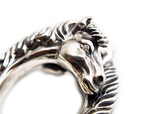 Peanuts&Co/ピーナッツカンパニー】「Two Face Horse Ring/トゥー