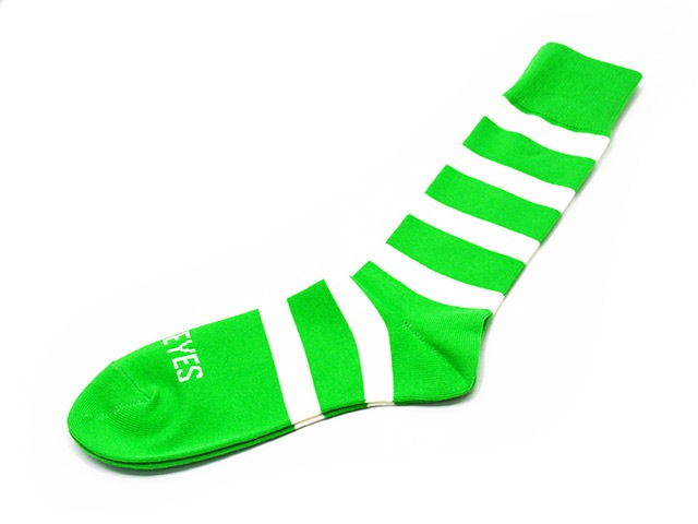 3色セット【POP EYES/ポップアイズ】「Crazy Border Sox/クレイジー