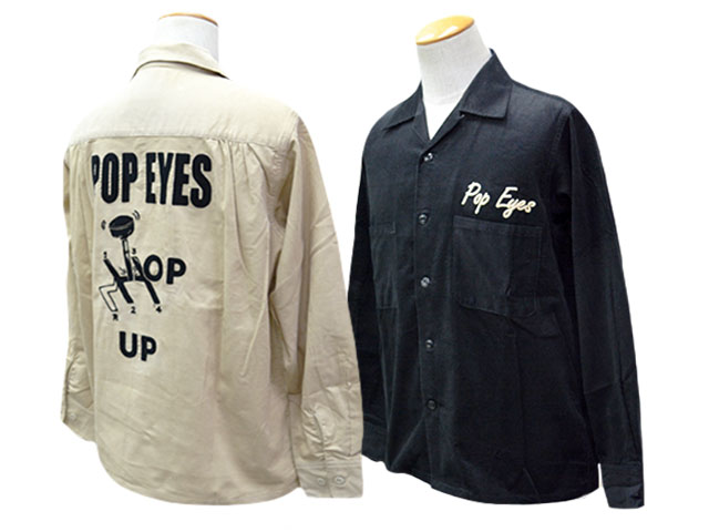 全2色【POP EYES/ポップアイズ】2026AW「HOP UP SHIFTER L/S Shirt