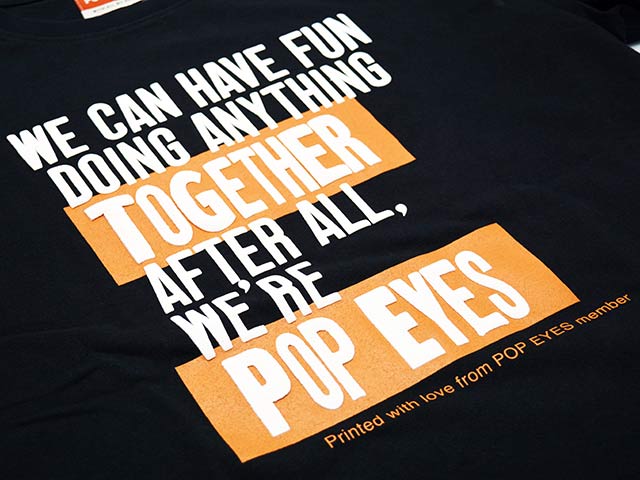 全2色【POP EYES/ポップアイズ】2026SS「TOGETHER S/S Tee/トゥゲザー