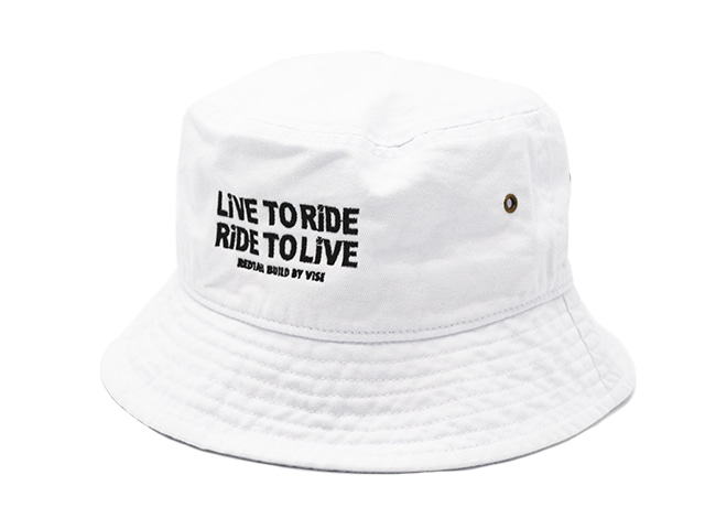 全3色【RED TAiL/レッドテイル】2024SS「Bucket Hat”LiVE TO RiDE RiDE TO  LiVE”/バケットハット”ライブトゥライドライドトゥライブ”」(RKK-459)-WOLF PACK