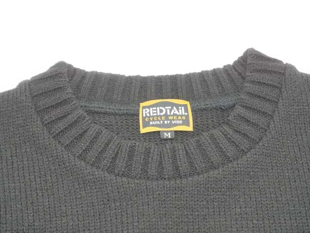 全2色【RED TAiL/レッドテイル】2023AW「BiG DADDY MC Sweater/ビッグダディーMCセーター」(RKK-349),  (Vise/バイス/名古屋/ハーレー/ホイールズアパレル/アメカジ/バイカー/ホットロッド/WOLF PACK/ウルフパック)-WOLF PACK