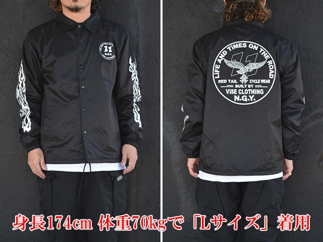 ●【新作】VISE REDTAIL V22-ZF Coach Jacket【L】 ○【新作】VISE REDTAIL V22-ZF Coach Jacket【L】