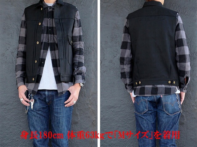 全2色【RED TAiL/レッドテイル】「Cross Denim Vest”4th”/クロスデニムベスト”フォース”」(RKK-342)(ViSE  CLOTiNG/バイスクロージング/ヴァイス/レッドテール/バイス/名古屋/ハーレー/ホットロッド/ホイールズアパレル/WOLF