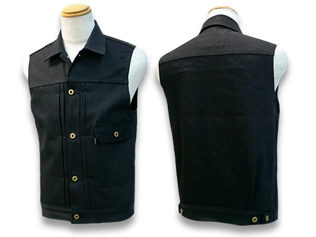 全2色【RED TAiL/レッドテイル】「Cross Denim Vest”4th”/クロス