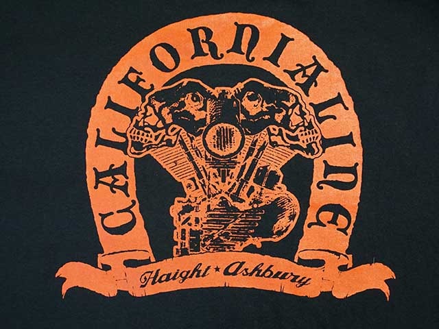 全2色【SKULL FLIGHT/スカルフライト】2022SS「Crew Neck Long Sleeve Tee”CALIFORNIA  LINE”/クルーネックロングスリーブTee”カリフォルニアライン”」, (CALIFORNIA