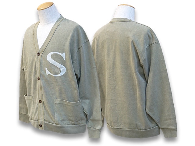 全3色【Sugar＆Co./シュガーアンドコー】2023SS「Washable Max  Cardigan/ウォッシャブルマックスカーディガン」(SGR-CRD02)(デニム/ジーンズ/インディゴ/アメカジ/ハーレー/ホットロッド/ミリタリー/WOLF  PACK/ウルフパック)-WOLF PACK