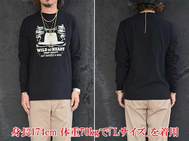 全2色【WILD AT HEART/ワイルドアットハート】2025AW「6.2oz Crew Neck