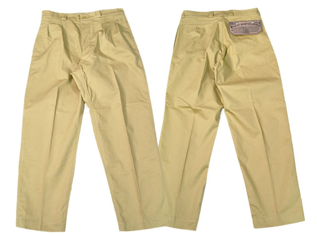 全2色【WILD AT HEART/ワイルドアットハート】「Chino Trousers”Center