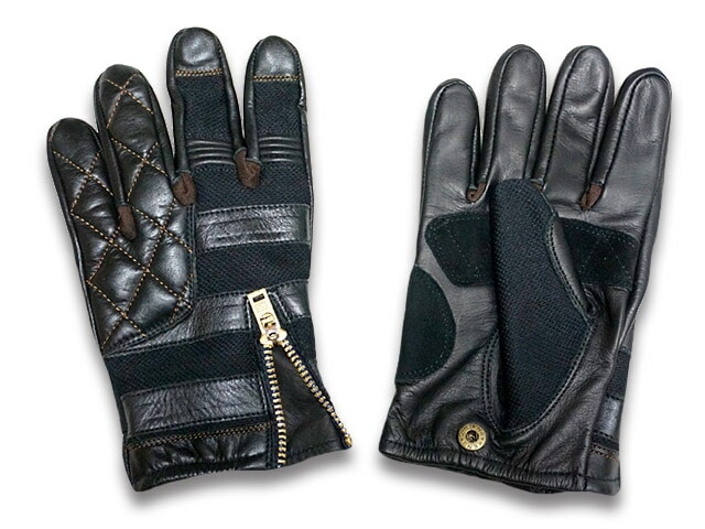 全2色【Vinu0026Age/ヴィンu0026エイジ】2023SS「Stripe  Glove/ストライプグローブ」(VG13)(ハーレー/ハーレーダビッドソン/バイク/プリズナー/囚人/バイカー/アメカジ/ホットロッド/手袋/プレゼント/WOLF  PACK/ウルフパック/ホイールズアパレル)-WOLF PACK