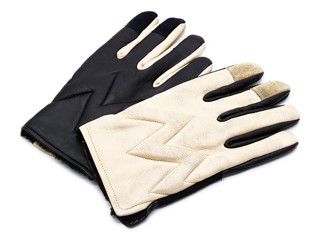 全2色【Vin&Age/ヴィン&エイジ】2023AW「Early Winter  Glove”Jagged”/アーリーウインターグローブ”ジャジッド”」(VGW23  J-NS)(ハーレー/バイク/プレゼント/手袋/ホットロッド/アメカジ/プレゼント/WOLF PACK/ウルフパック)-WOLF 