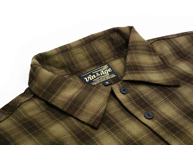 全3色【Vin&Age/ヴィン&エイジ】2025AW「Semi Wide Ombre Shirts