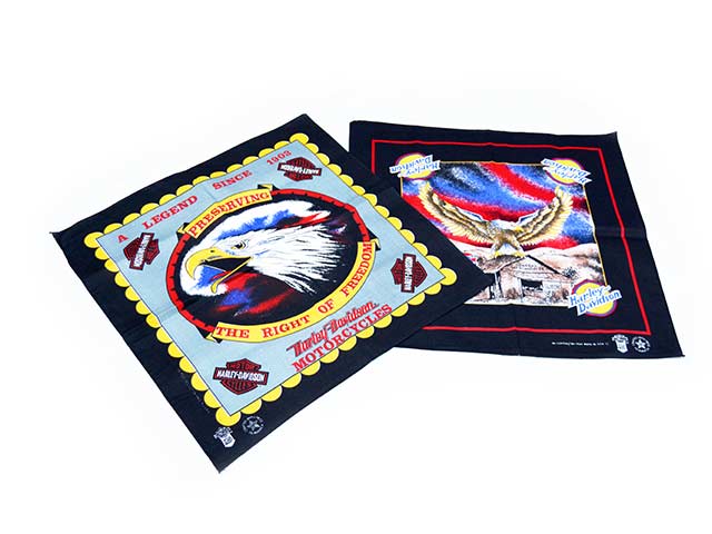 全2柄「90's H-D Vintage Bandana/90's H-Dヴィンテージバンダナ