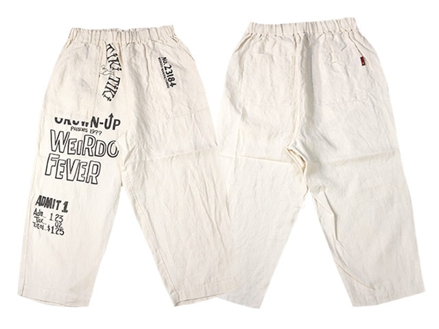 【WEIRDO/ウィアード】2024SS「TIKITIKI Easy Pants/ティキティキイージーパンツ」(WRD-24-SS-31)-WOLF  PACK