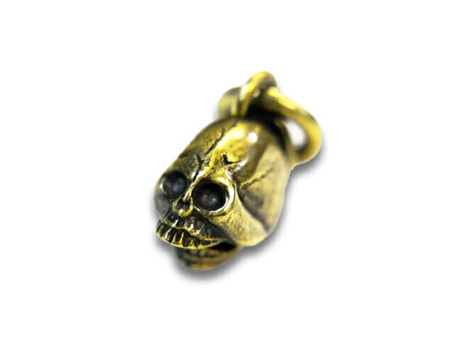 【WEIRDO JEWELRY/ウィアードジュエリー】「Souvenir Skull Top/スーベニアスカルトップ」(Brass),  (GANGSTERVILLE/ギャングスタービル/GLAD  HAND/グラッドハンド/アメカジ/ハーレー/ホットロッド/アクセサリー/プレゼント/WOLF