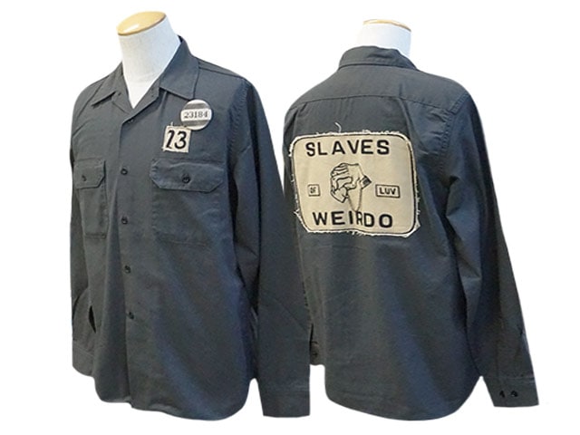 【WEIRDO/ウィアード】2023AW「Slaves L/S Work  Shirts/スレイブズロングスリーブワークシャツ」(WRD-23-AW-09)(GANGSTERVILLE/ギャングスタービル/GLAD  HAND/グラッドハンド/WOLF PACK/ウルフパック/アメカジ)-WOLF 