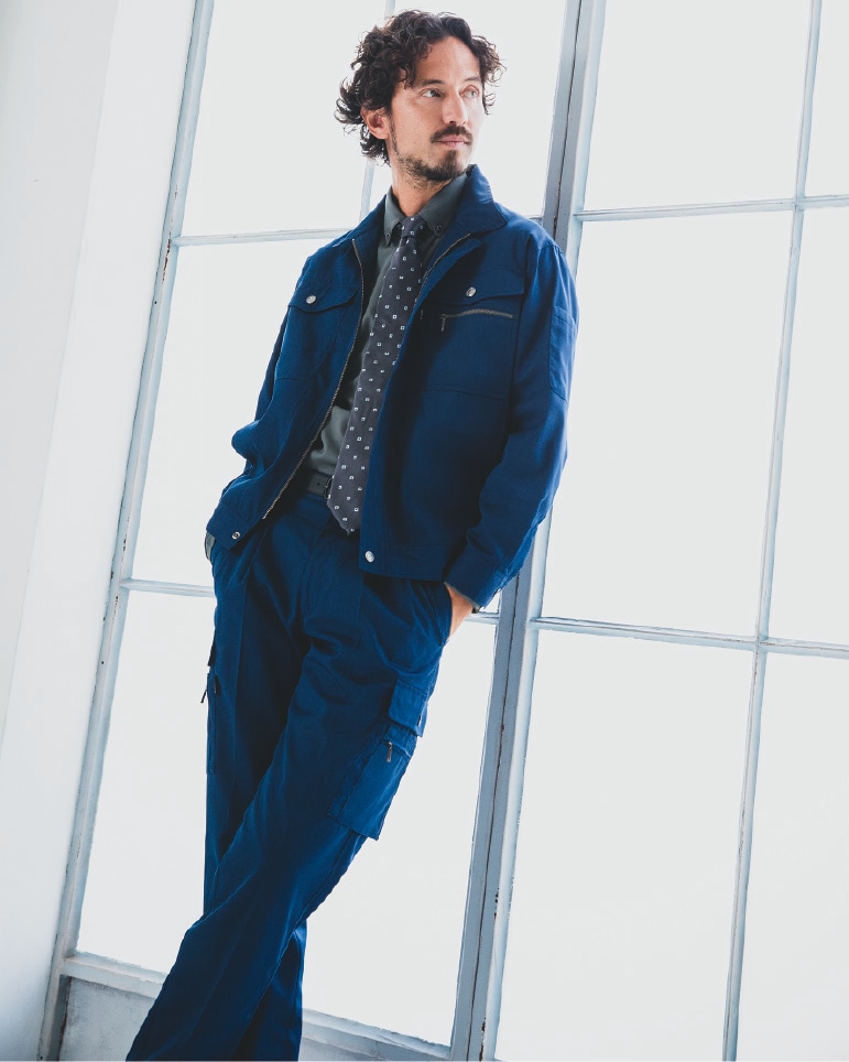 バートル 600着用イメージ画像、制電ケア