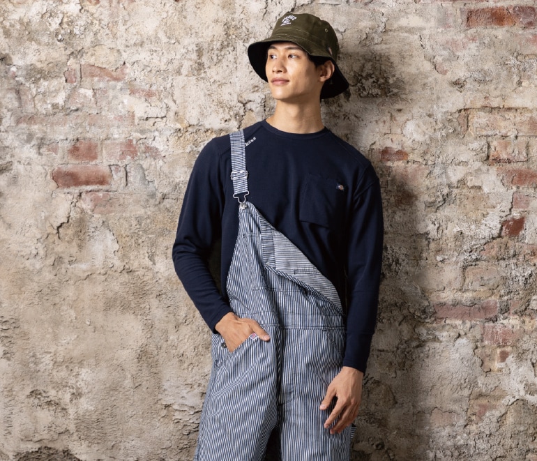ディッキーズ Dickies D-6018 T/C鬼鹿の子 長袖Tシャツ 接触冷感 UV