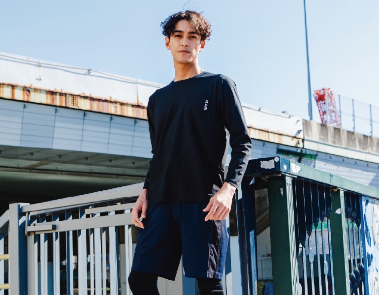 桑和 0595-52 長袖Tシャツ 春夏 ストレッチ 消臭 接触冷感 UVカット