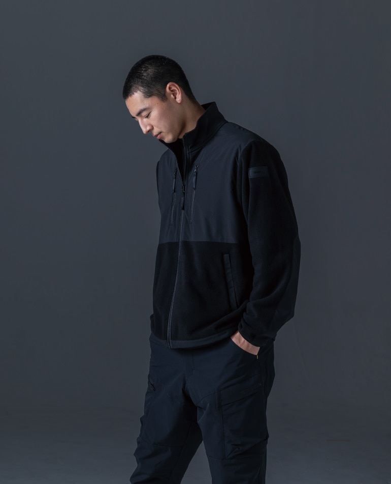 TSデザイン 5546 長袖フリースジャケット 秋冬 軽量 ストレッチ 保温性