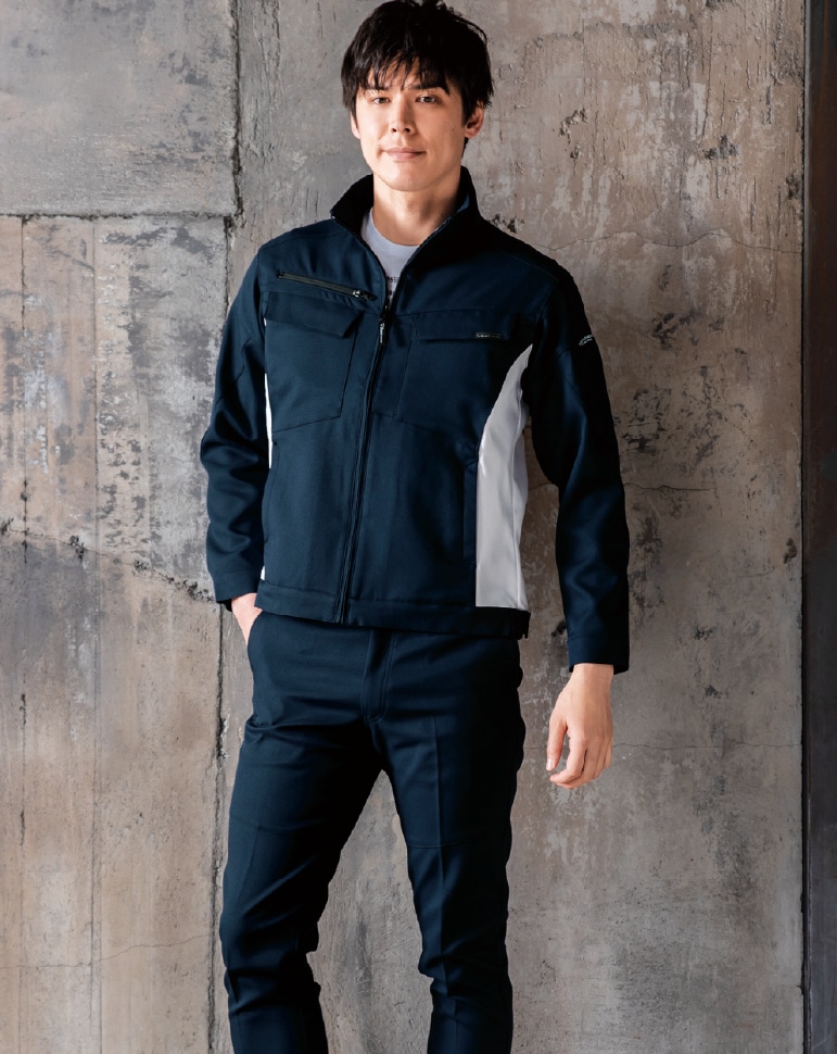 ジーベック 1502 着用イメージ画像 バイオペット、ストレッチ、帯電防止、NEWピタリティ、JIS T 8118適合商品