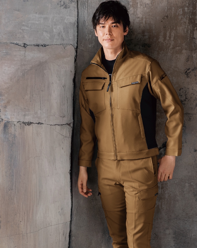 ジーベック 1503 着用イメージ画像 バイオペット、ストレッチ、帯電防止、NEWピタリティ、JIS T 8118適合商品