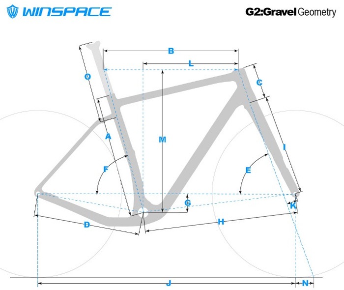 ウィンスペース G2グラベル フレームセット ブルー | 自転車