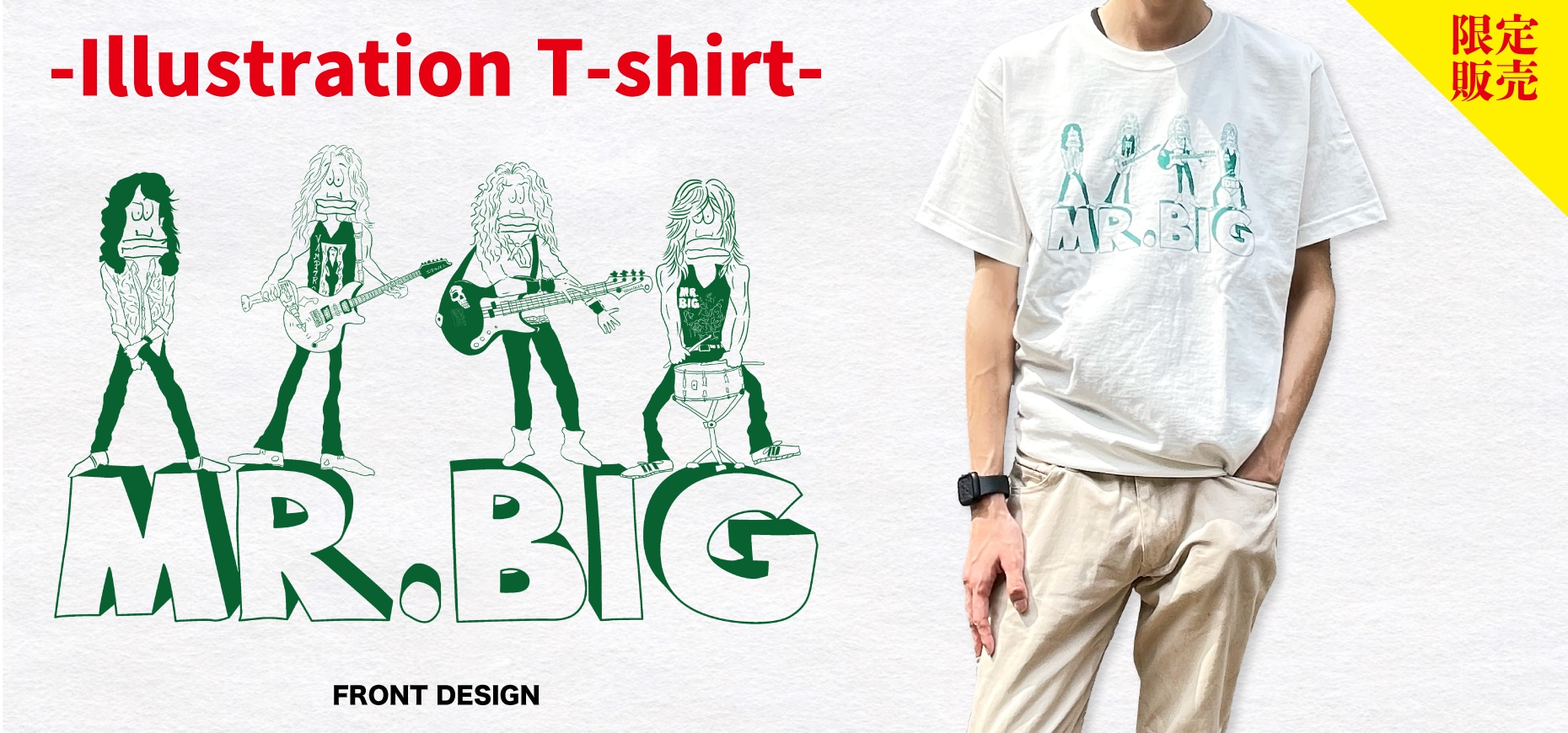 最安値在庫MR.BIG 日本ツアー　Tシャツ　サイズXL ミュージシャン