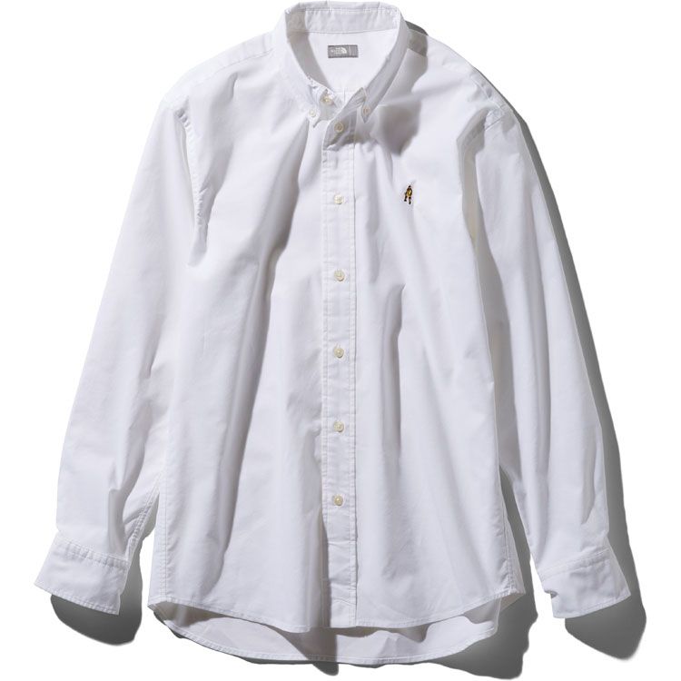 ノースフェイス ロングスリーブヒムリッジシャツ メンズ ホワイト NR11955-W