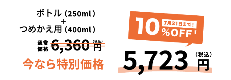 ニオフ消臭潤滑剤＋つめかえ用セット10%OFF
