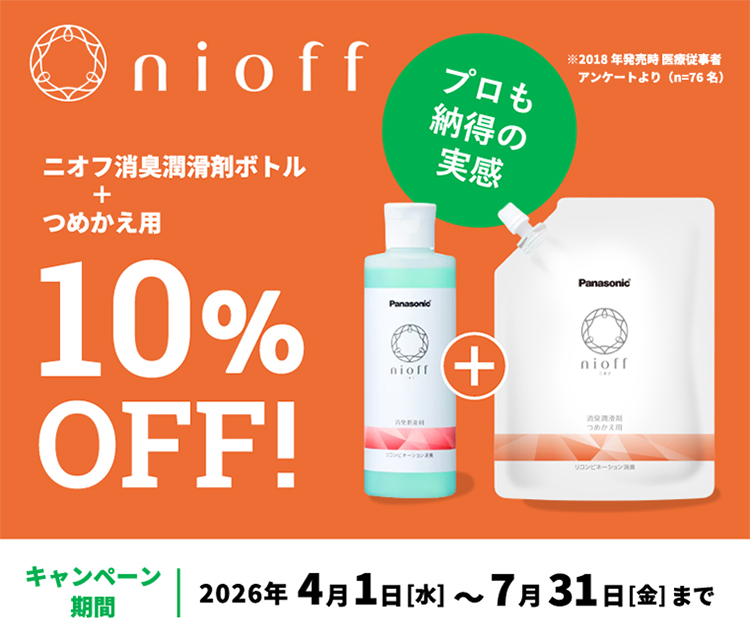 ニオフ消臭潤滑剤・消臭スプレー10%OFF