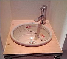 手洗い鉢設置例