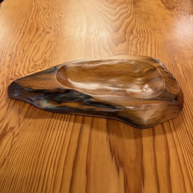 屋久杉自然良杢アクセサリー皿（飾り台）875 | 屋久杉小物・文具