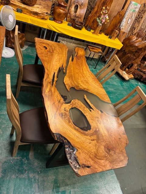 屋久杉レジン ダイニングテーブル（椅子は別途）182 | 屋久杉テーブル